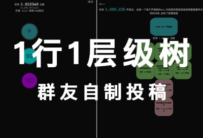 1行1层级树，群友自制投稿