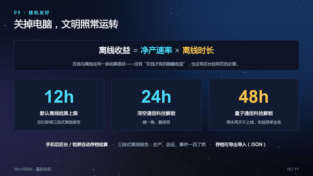 星际挂机（WorldIdle），国人自制投稿太空经营放置